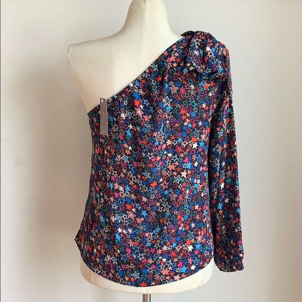*SOLD* J. Crew Kaleidoscope Star Print Blouse 14 - Picture 5 of 9
